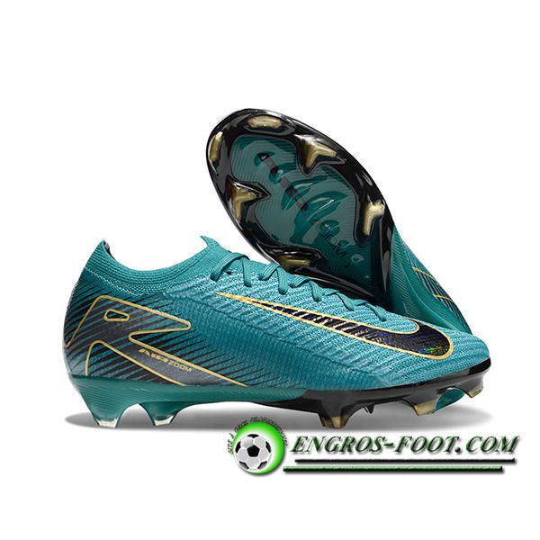 Nike Chaussures de Foot AIR Zoom Mercurial Vapor 16 Elite XXV FG Vert/Noir -03