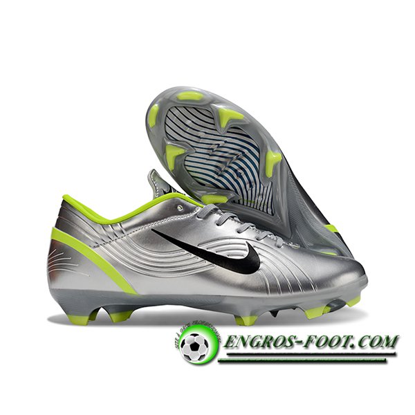 Nike Chaussures de Foot Mercurial Vapor 1FG Gris/Noir/Vert