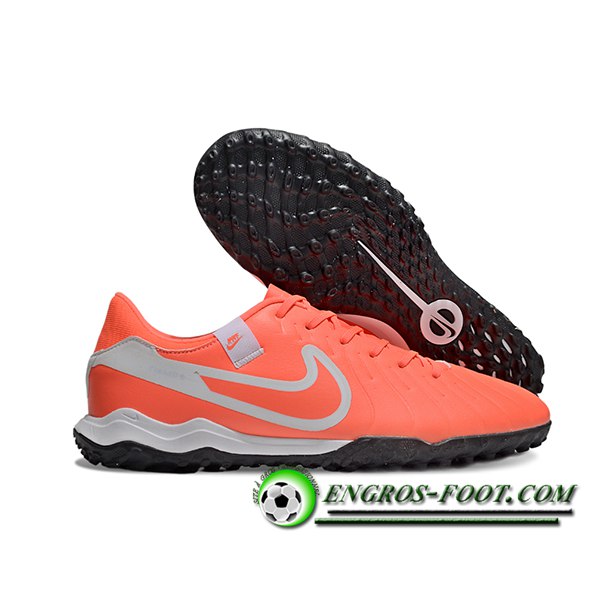 Nike Chaussures de Foot Tiempo Legend X Academy TF Orange/Gris