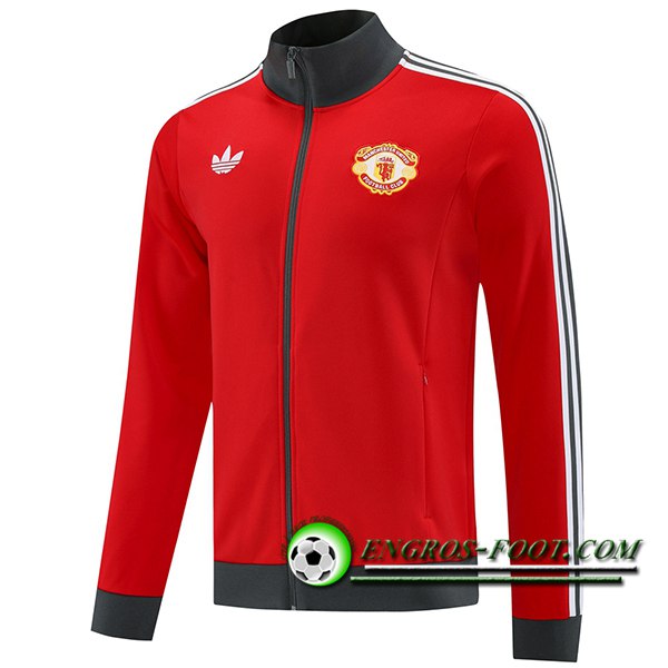 Veste Foot Manchester United Rouge/Gris 2025/2026