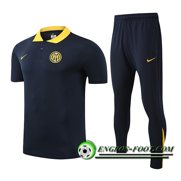 Ensemble Polo Foot Inter Milan Noir/Jaune 2025/2026