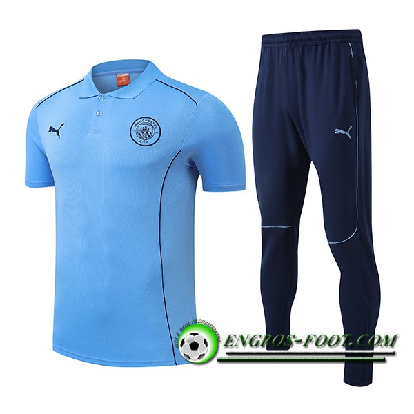 Ensemble Polo Foot Manchester City Bleu 2025/2026