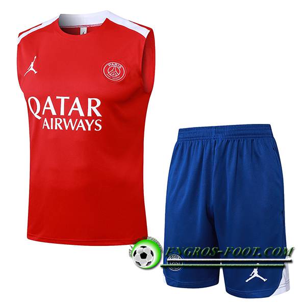 Ensemble Training Debardeur PSG Rouge 2025/2026