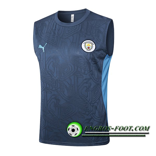 Training Debardeur Manchester City Gris/Bleu 2025/2026