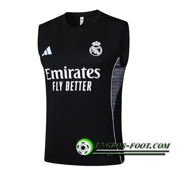 Training Debardeur Real Madrid Noir/Gris 2025/2026