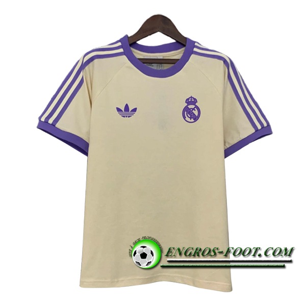 Training T-Shirts Real Madrid Beige/Pourpre 2025/2026