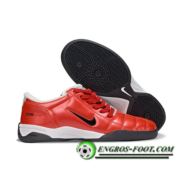 Nike Chaussures de Foot T90 IC Rouge/Noir
