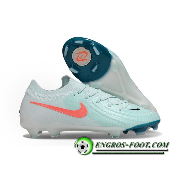 Nike Chaussures de Foot Phantom Luna Elite NU FG Vert/Blanc/Orange