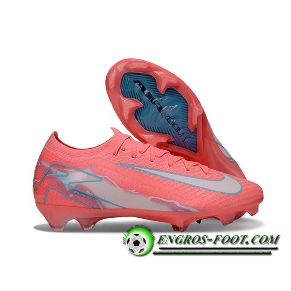 Nike Chaussures de Foot AIR Zoom Mercurial Vapor 16 Elite XXV FG Rose/Beige/Bleu