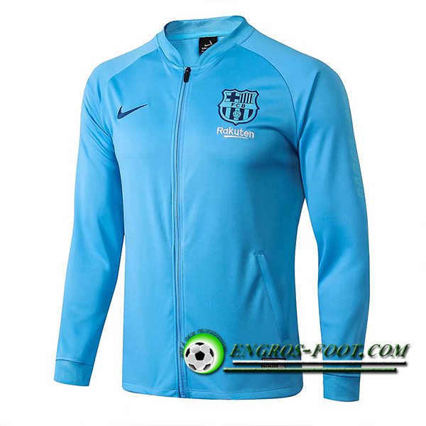 Veste Foot FC Barcelone Bleu Clair 2025/2026