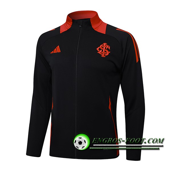 Veste Foot SC Internacional Noir/Rouge 2025/2026