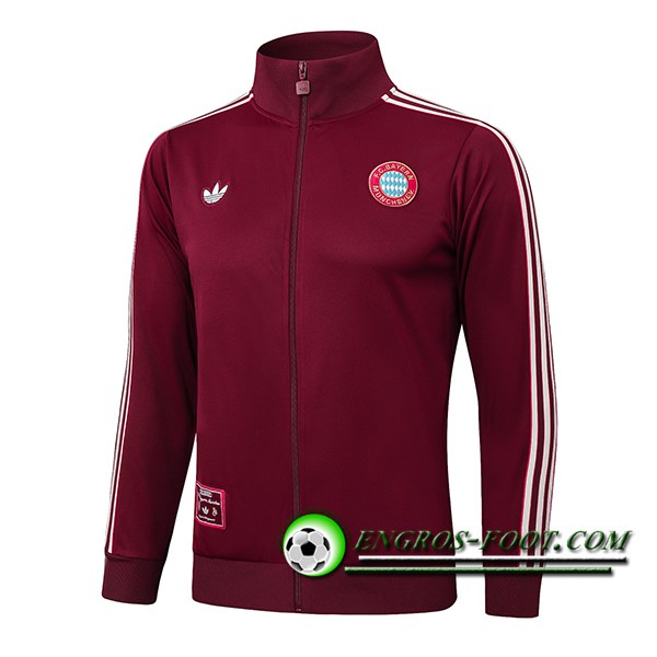 Veste Foot Bayern Munich Rouge/Blanc 2025/2026