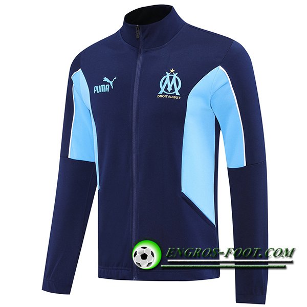 Veste Foot Marseille Bleu Royal 2025/2026