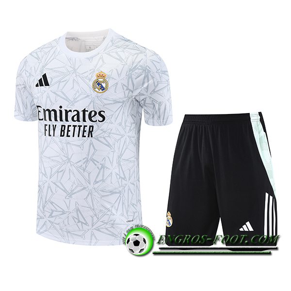Ensemble Training T-Shirts Real Madrid Blanc 2025/2026