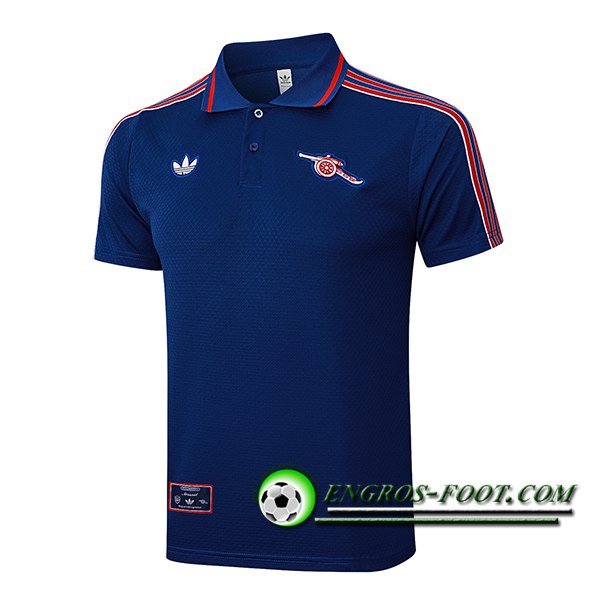 Polo Foot Arsenal Bleu/Rouge 2025/2026