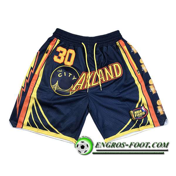 Shorts NBA Golden State Warriors 2025/26 Bleu/Jaune/Orange