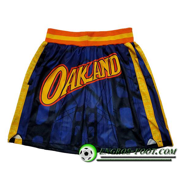 Shorts NBA Golden State Warriors 2025/26 Bleu/Jaune/Orange -02
