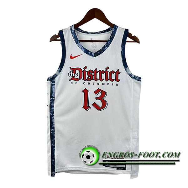 Maillot Washington Wizards (POOLE #13) 2025/26 Blanc/Bleu