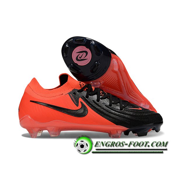 Nike Chaussures de Foot Phantom Luna Elite NU FG Orange/Noir