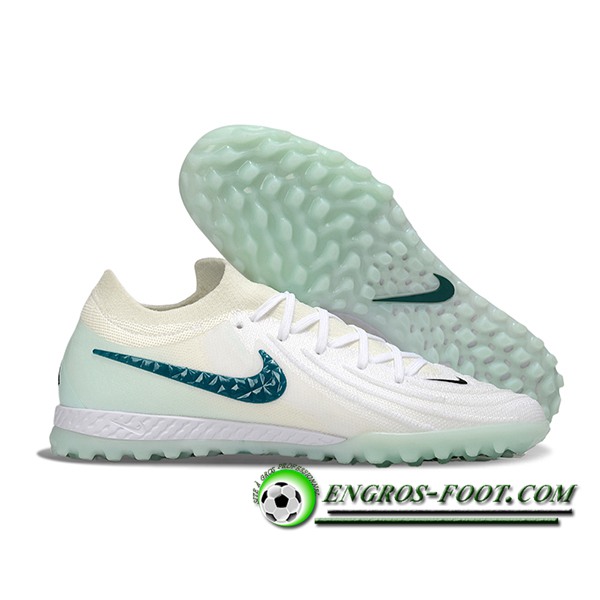 Nike Chaussures de Foot Phantom GX II EliteTF Vert/Blanc
