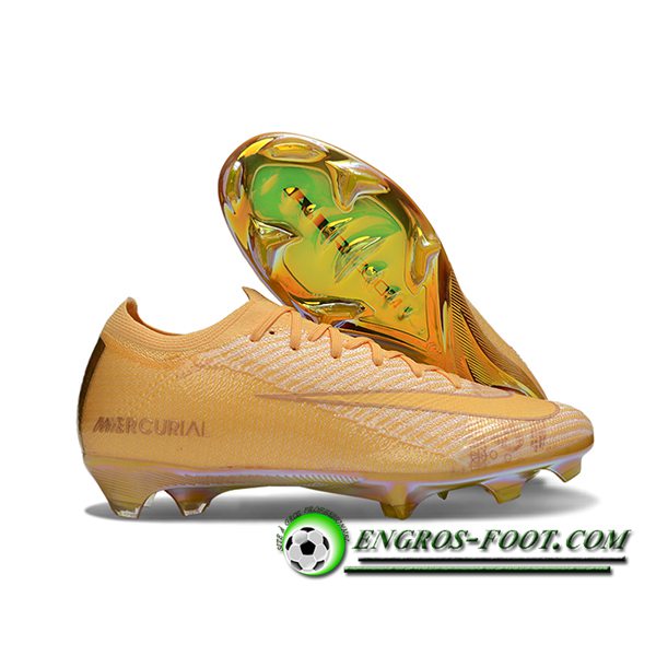 Nike Chaussures de Foot AIR Zoom Mercurial Vapor 16 Elite XXV FG Jaune