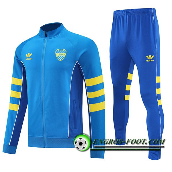 Ensemble Survetement de Foot Veste Foot Boca Juniors Bleu/Jaune 2025/2026
