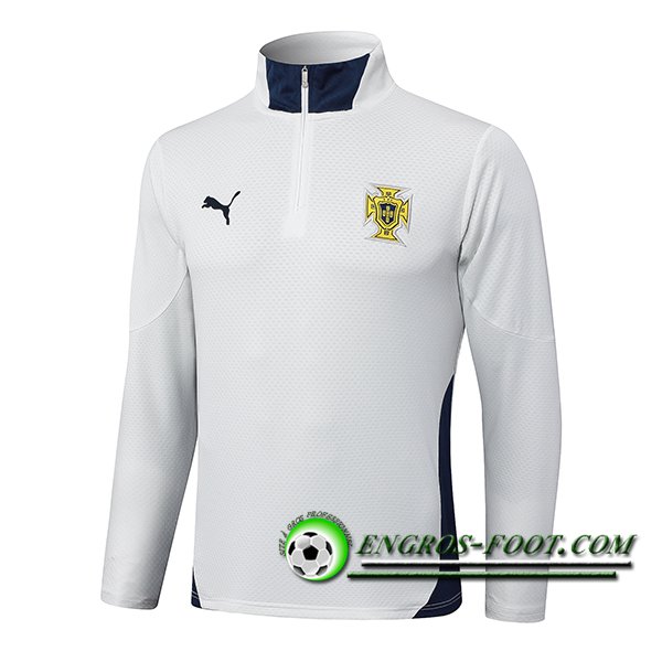 Sweatshirt Training Portugal Blanc/Bleu 2025/2026