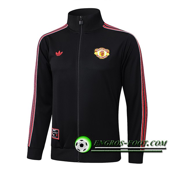 Veste Foot Manchester United Noir/Rouge 2025/2026 -02