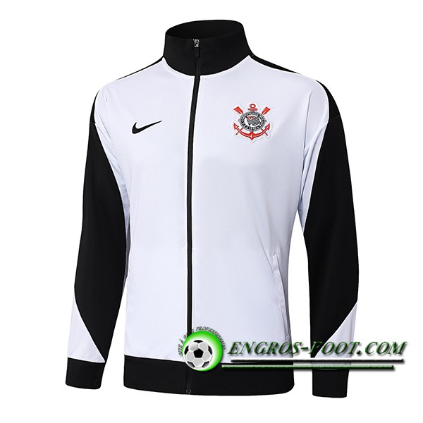 Veste Foot Corinthians Blanc/Noir 2025/2026