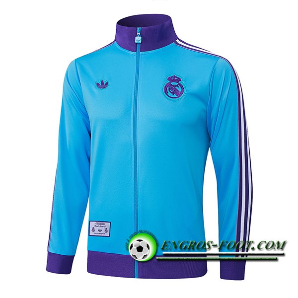 Veste Foot Real Madrid Bleu/Pourpre 2025/2026