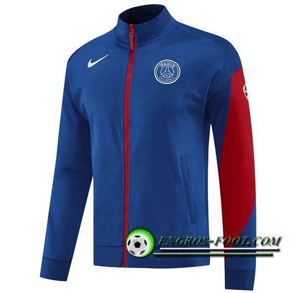 Veste Foot PSG Bleu/Rouge 2025/2026