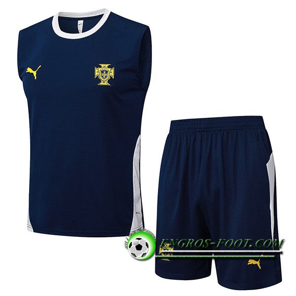 Ensemble Training Debardeur Portugal Bleu/Blanc 2025/2026