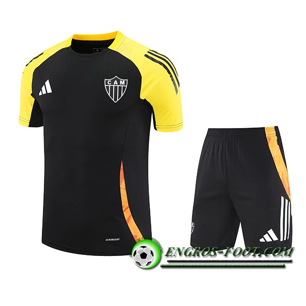 Ensemble Training T-Shirts Atletico Mineiro Noir/Jaune/Orange 2025/2026