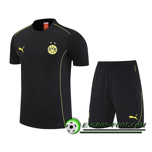 Ensemble Training T-Shirts Dortmund Noir/Jaune 2025/2026