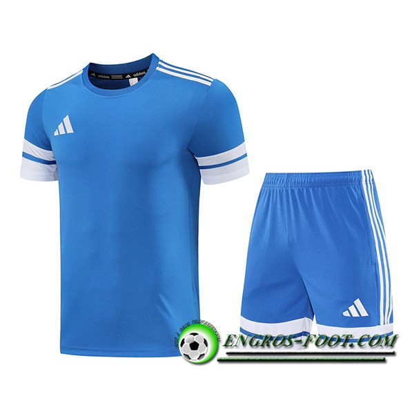 Ensemble Training T-Shirts Adidas Bleu/Blanc 2025/2026
