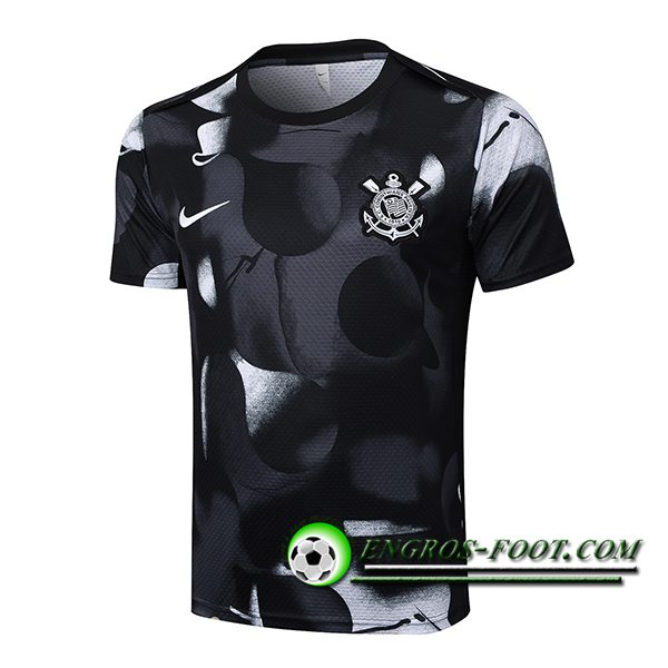 Training T-Shirts Corinthians Noir/Gris 2025/2026