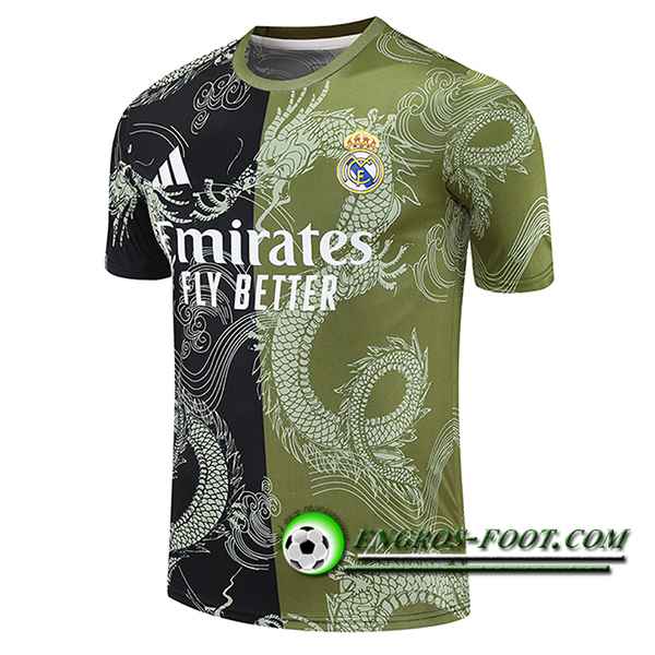 Training T-Shirts Real Madrid Noir/Vert 2025/2026