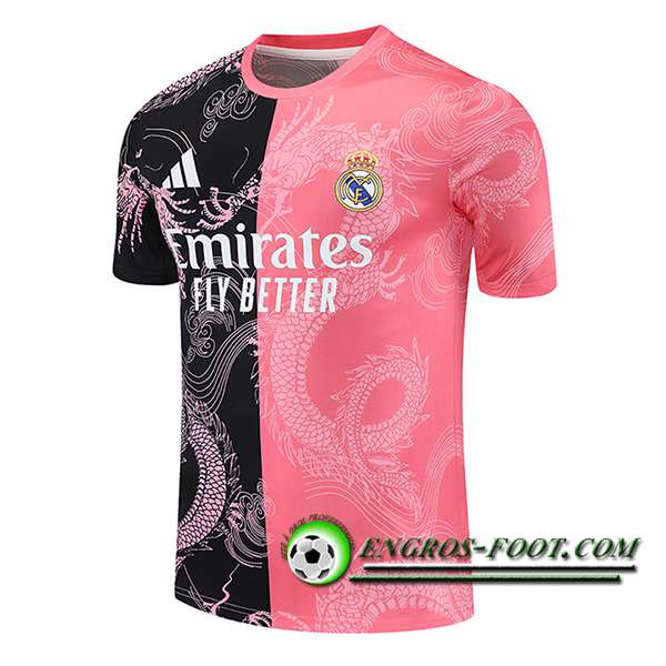 Training T-Shirts Real Madrid Noir/Rose 2025/2026