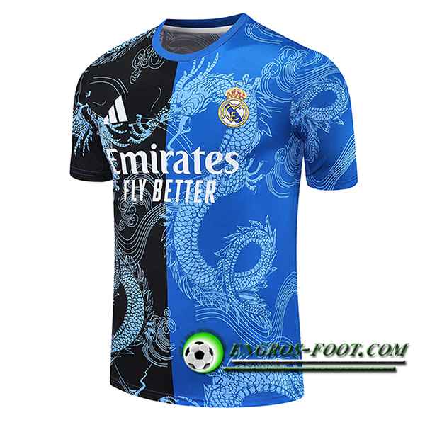 Training T-Shirts Real Madrid Noir/Bleu 2025/2026