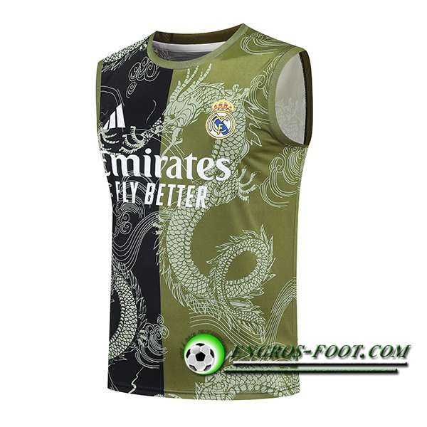 Training Debardeur Real Madrid Noir/Vert 2025/2026