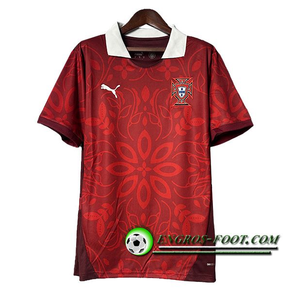 Training T-Shirts Portugal Rouge/Blanc 2025/2026