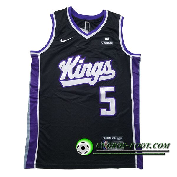Maillot Sacramento Kings (FOX #5) 2025/26 Noir/Pourpre