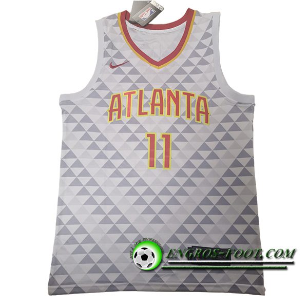Maillot Atlanta Hawks (YOUNG #11) 2025/26 Blanc/Gris