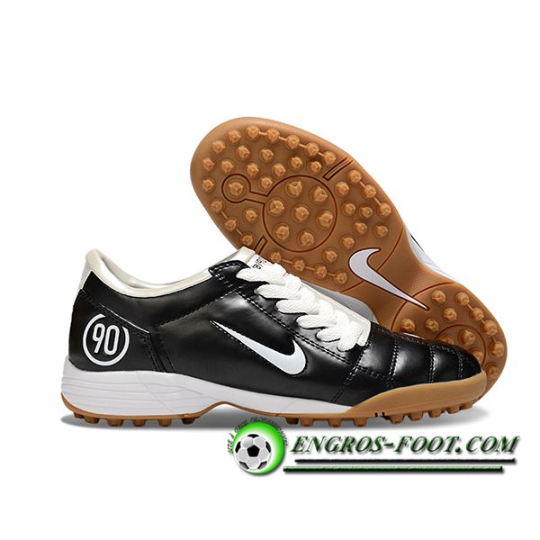 Nike Chaussures de Foot T90 TF Noir/Blanc