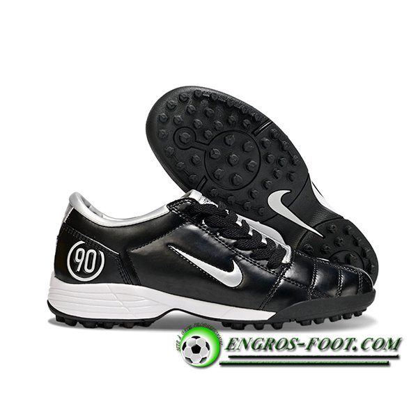 Nike Chaussures de Foot T90 TF Noir/Gris