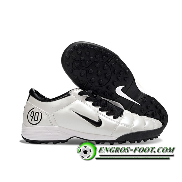 Nike Chaussures de Foot T90 TF Gris/Noir