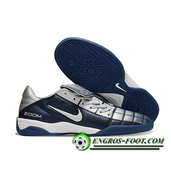 Nike Chaussures de Foot T90 TF Gris/Bleu