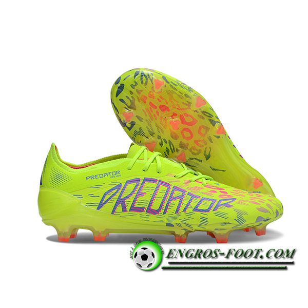 Adidas Chaussures de Foot 25 Predator Elite FG Vert/Pourpre