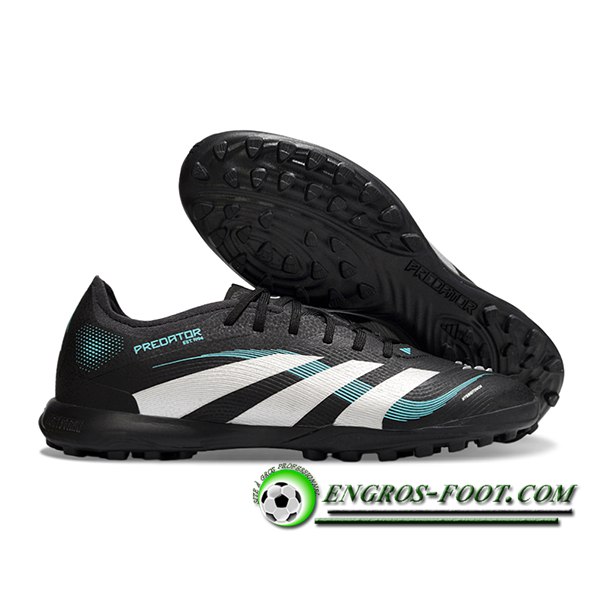 Adidas Chaussures de Foot PREDATOR 25 ELITE TF BOOTS Noir/Blanc/Bleu
