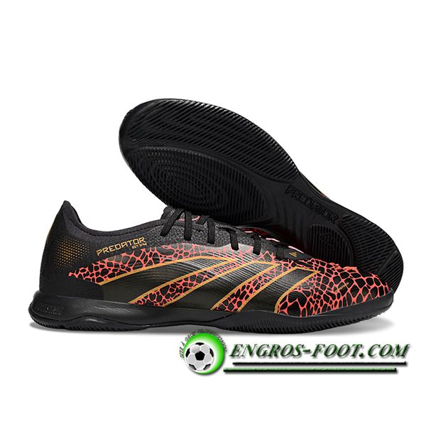 Adidas Chaussures de Foot PREDATOR 25 ELITE IC BOOTS Noir/Rouge/Jaune